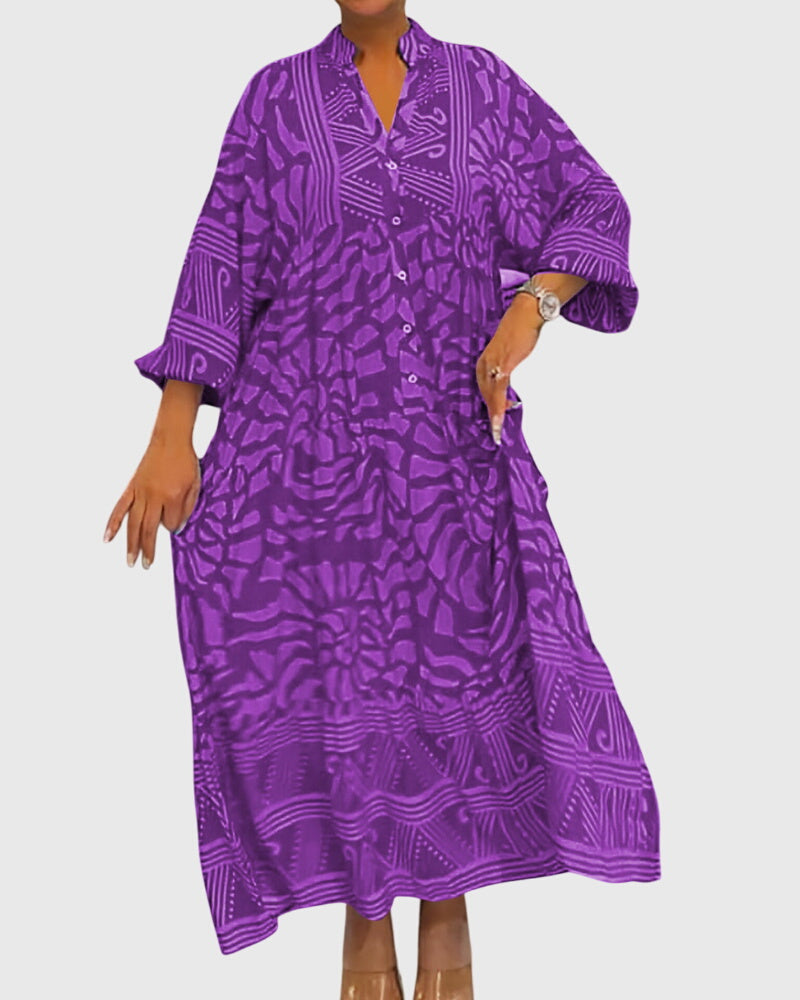 Lize | Maxi Jurk met Elegante Print