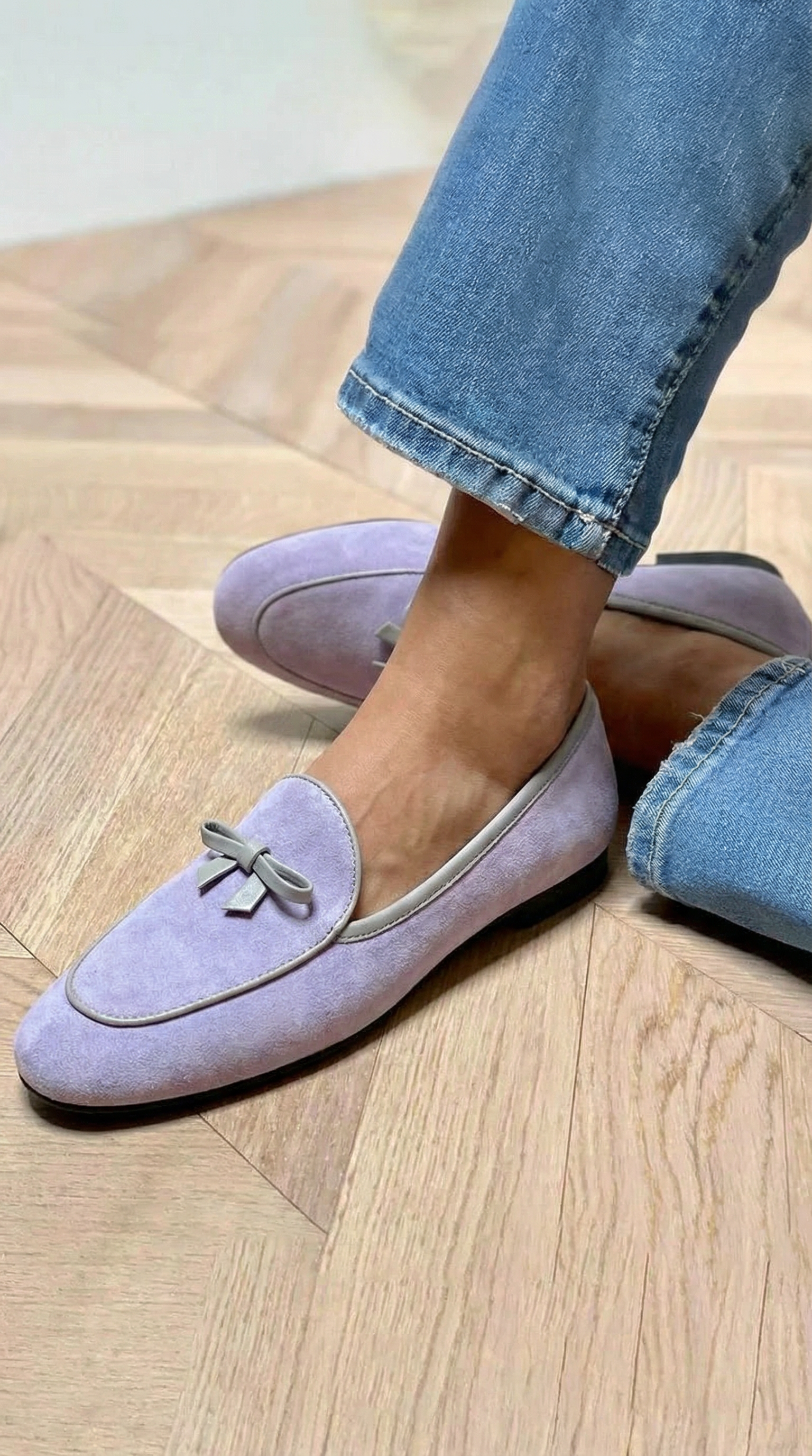 Geneviève - Elegante Platte Schoen met Strik