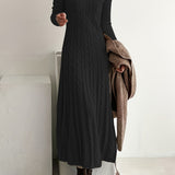 Sarah | Comfortabele Maxi Jurk in Kabeltricot