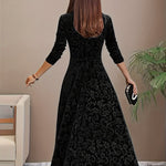 Isa | Maxidress Elegante met Patroon