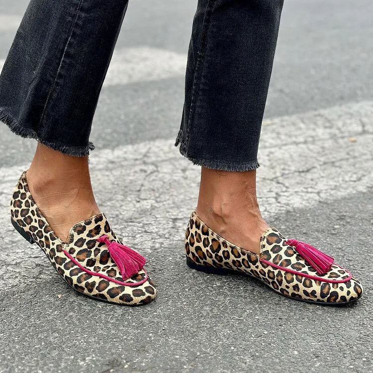 Rihanna - Leopardenprint mocassins