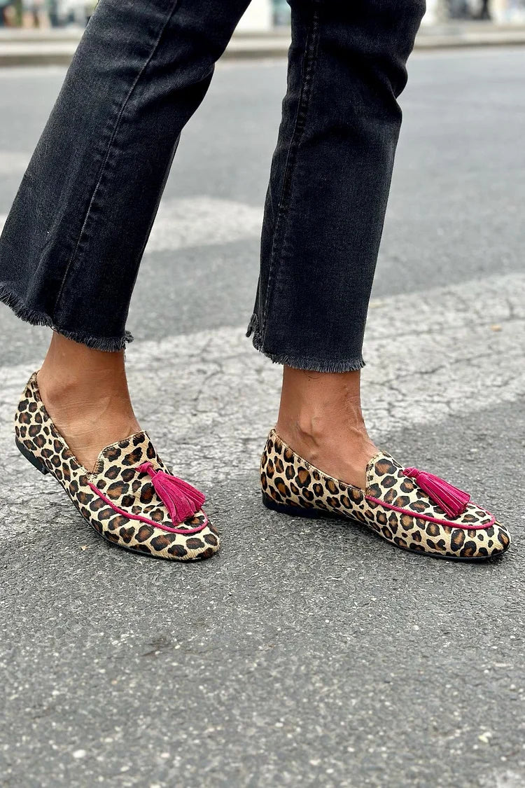 Rihanna - Leopardenprint mocassins