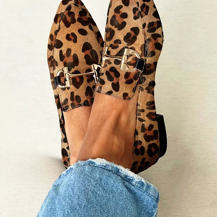 Gia - Elegante Leoparden Mocassins