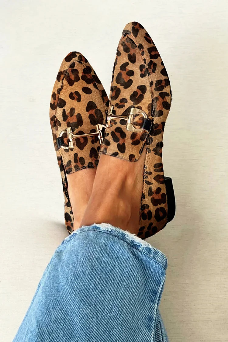 Gia - Elegante Leoparden Mocassins