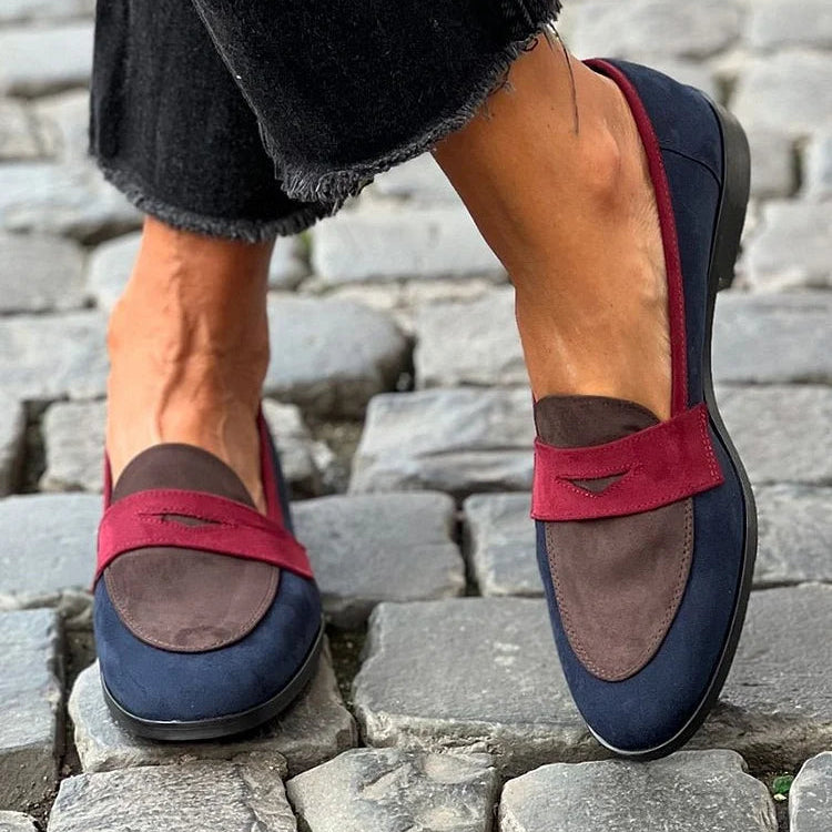 Sylvie - Bicolor Elegante Mocassin