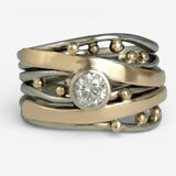 Royal - Vintage Ring van Goud Ingezet met Zirconia