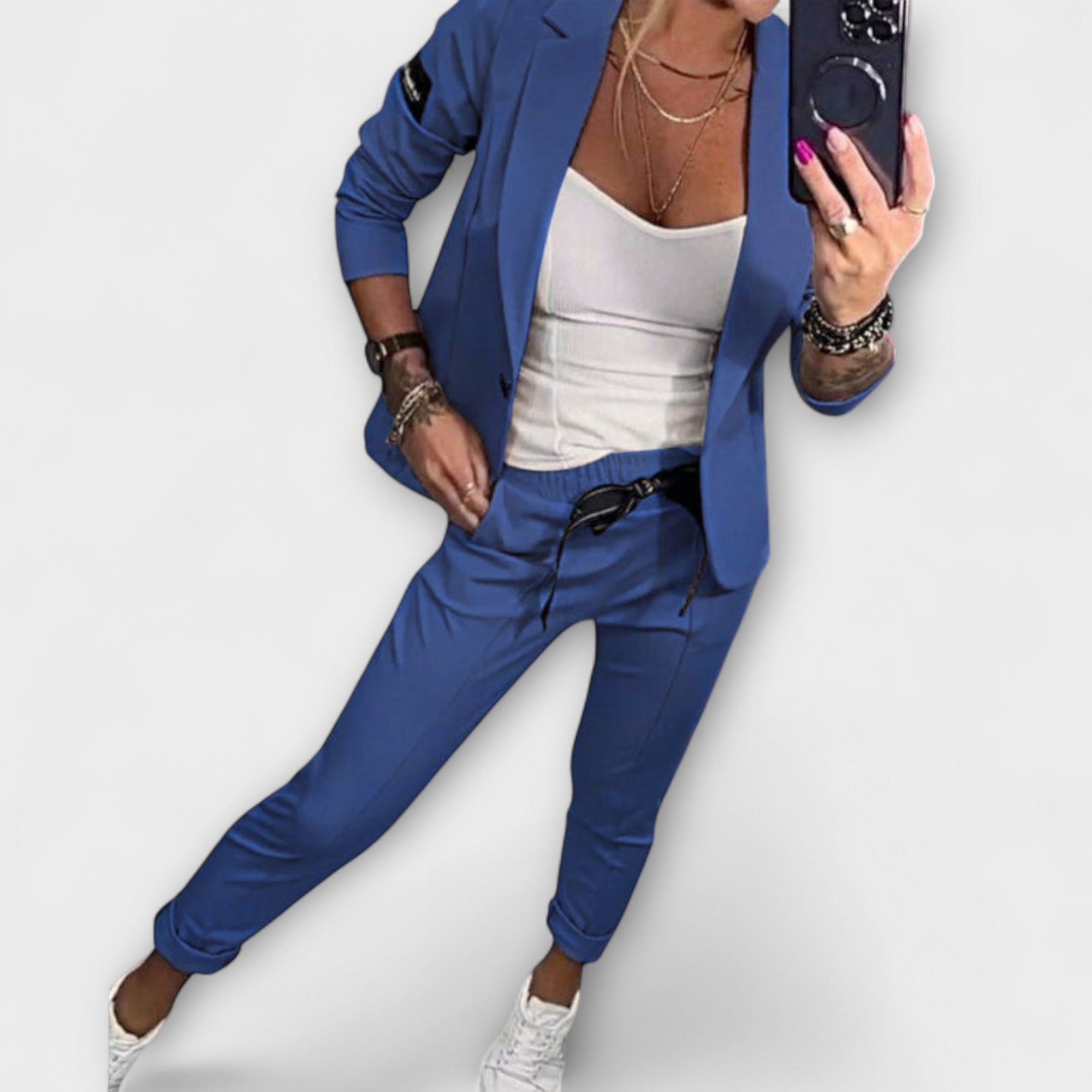Greta | Elegante Set van Top, Jas en Broek