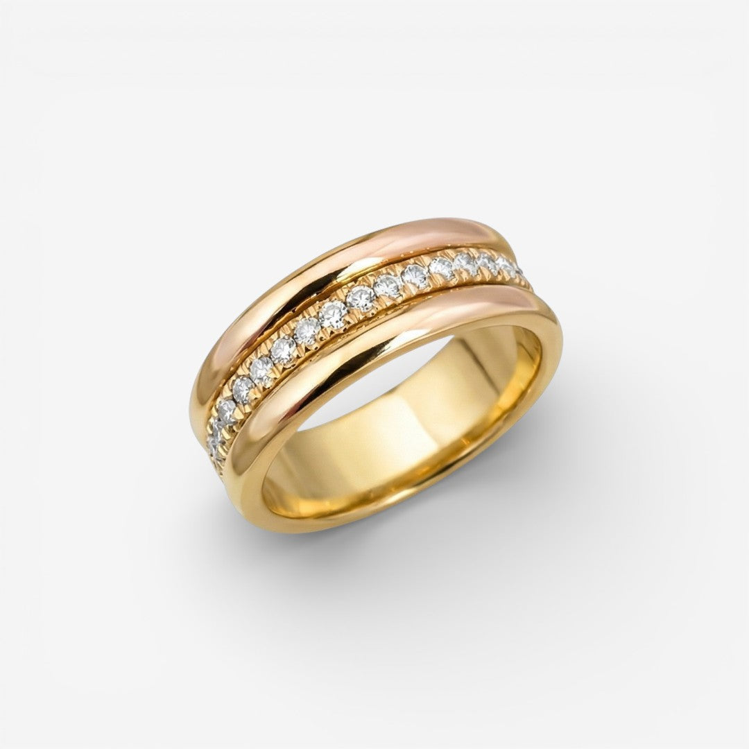 Sarah - Vintage Ring met Ingewerkte Zirkonia
