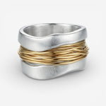Zilveren draadring
