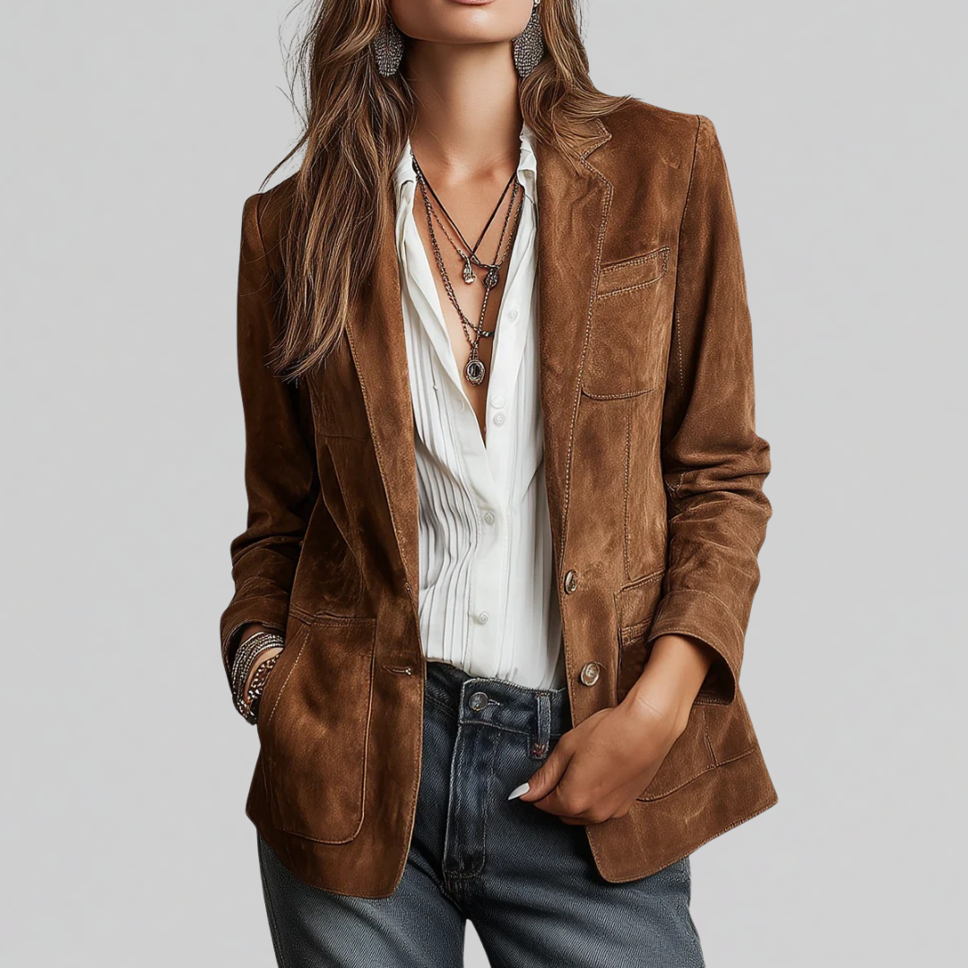 Floor | Blazer van Zacht Suède