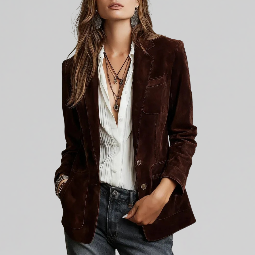 Floor | Blazer van Zacht Suède