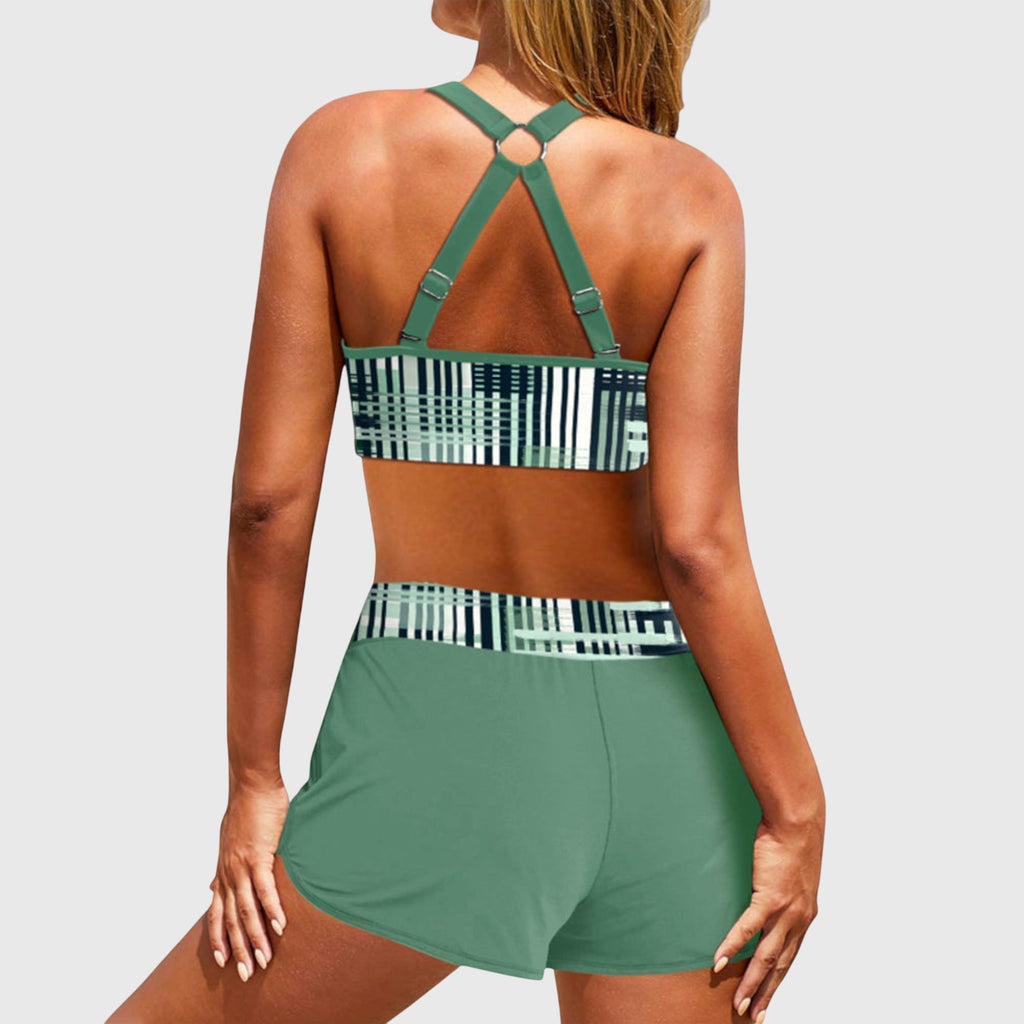 Sabrina | Hoge Taille Rimpel Bikini Set