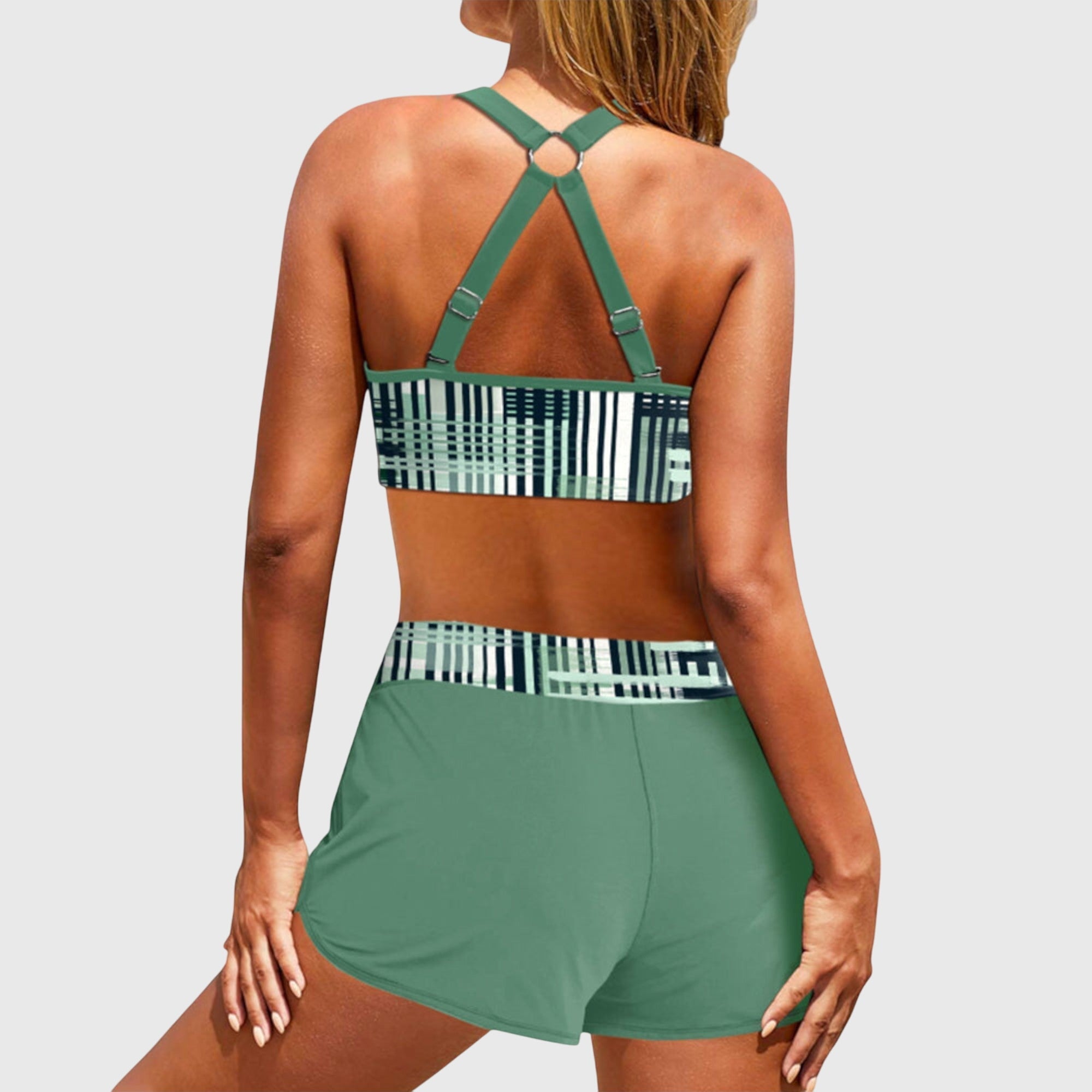 Sabrina | Hoge Taille Rimpel Bikini Set