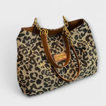 Corrie | Leoprint canvas tas