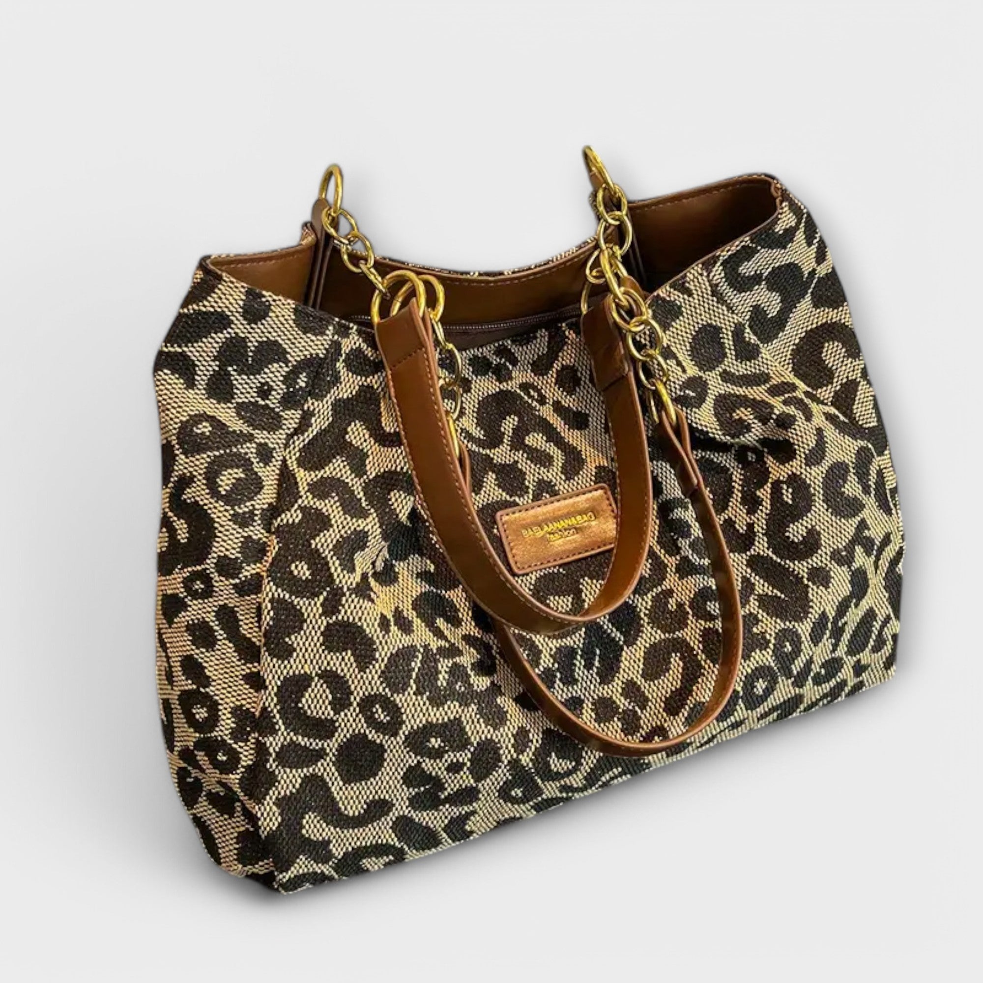 Corrie | Leoprint canvas tas
