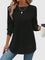 Valerie | Elegante Top met Ronde Hals en Lange Mouwen