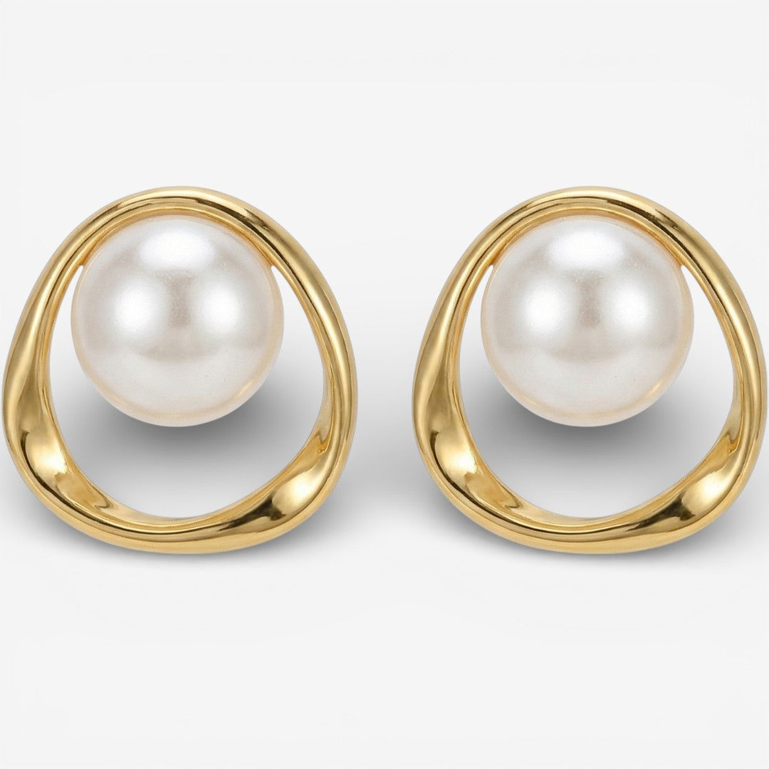 Vintage parel oorbellen