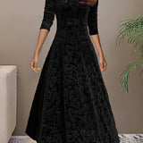 Isa | Maxidress Elegante met Patroon