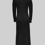 Sarah | Comfortabele Maxi Jurk in Kabeltricot