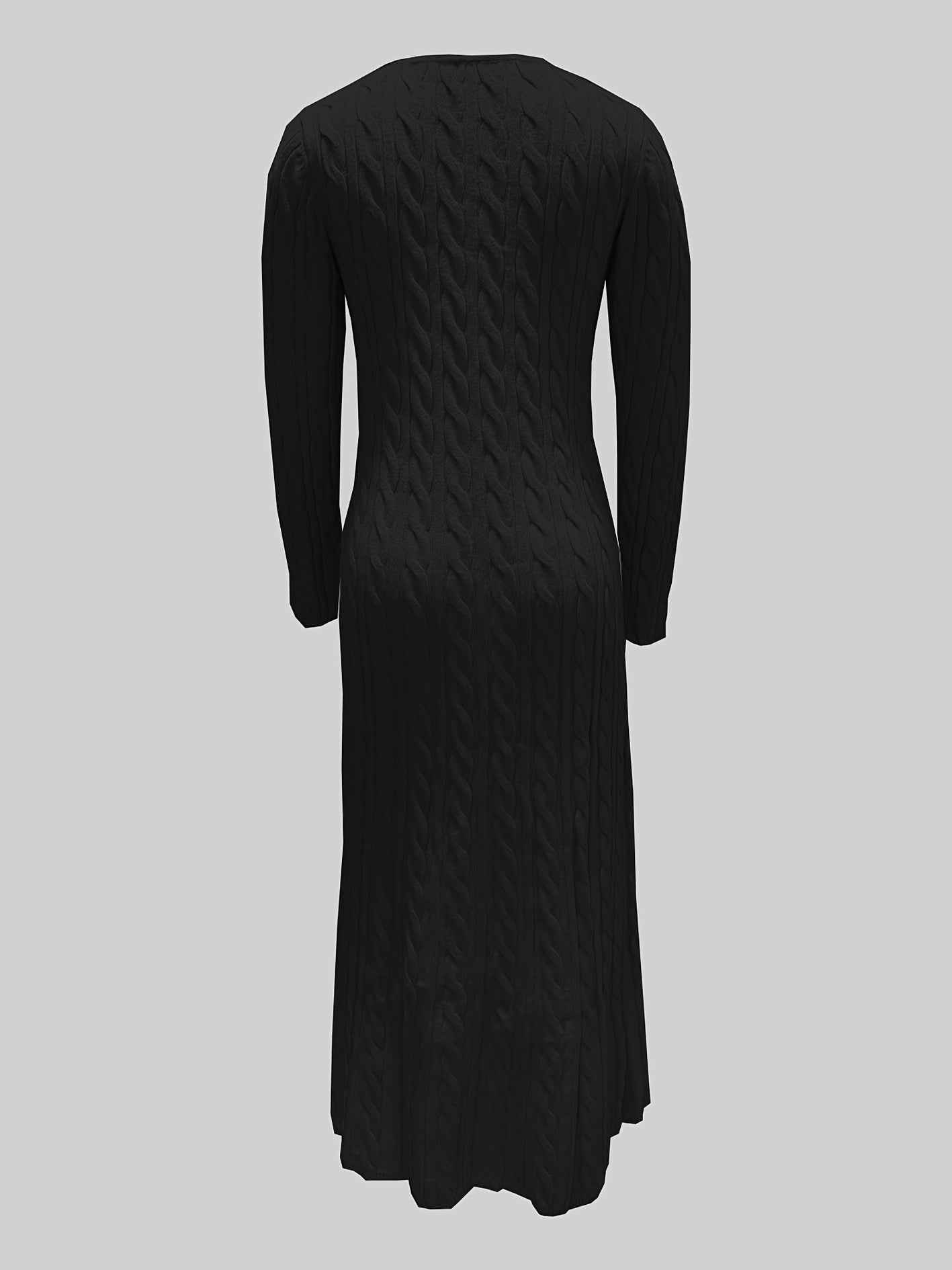 Sarah | Comfortabele Maxi Jurk in Kabeltricot