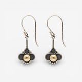 Boho Klaver Oorbellen met Gouden Parels