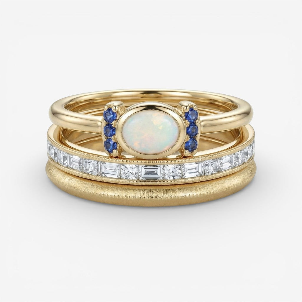 Oprah - Vintage Gouden Ringenset