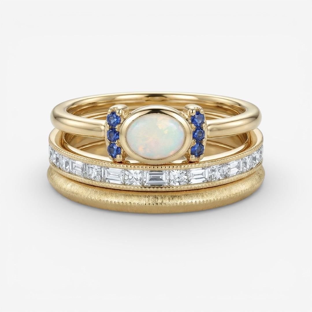 Oprah - Vintage Gouden Ringenset