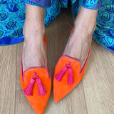 Portia - Boho instappers met franjes