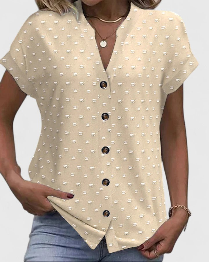 Rebecca | Comfortabele V-Hals Blouse
