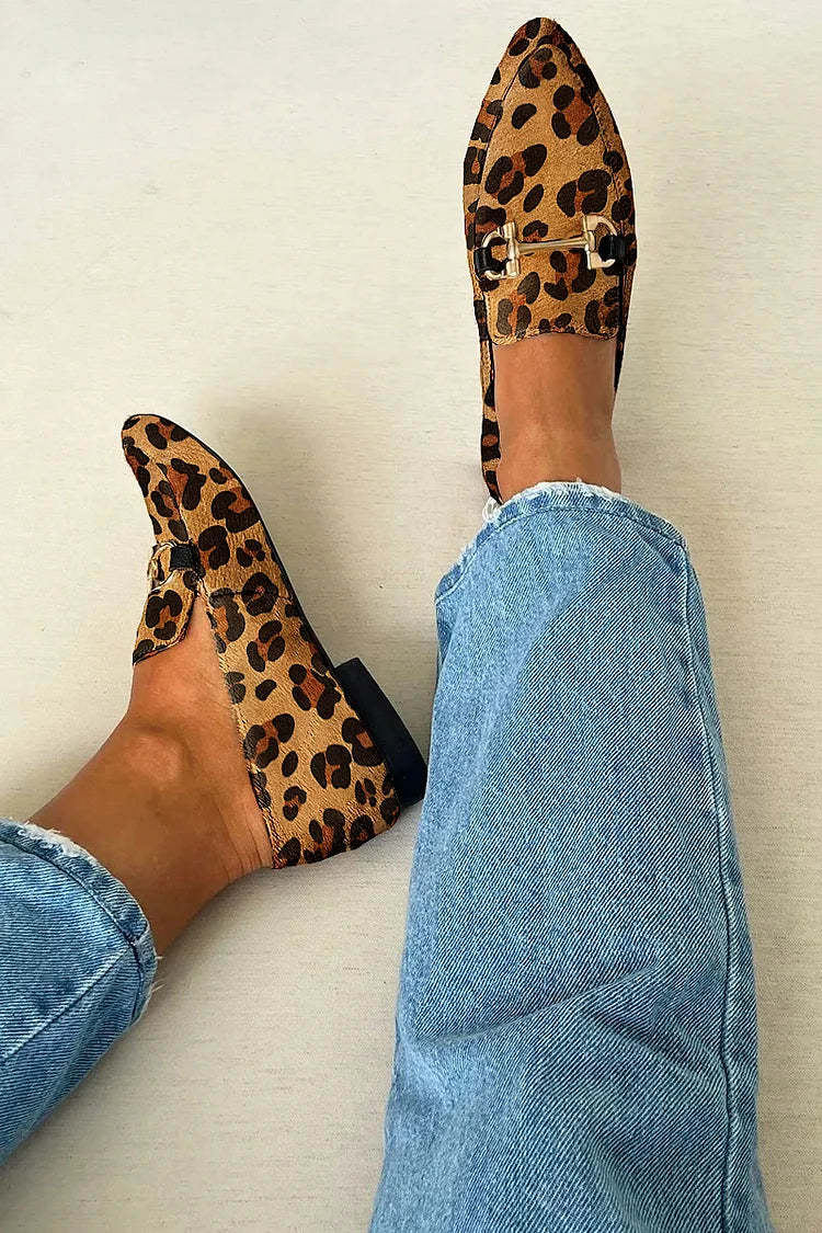 Gia - Elegante Leoparden Mocassins