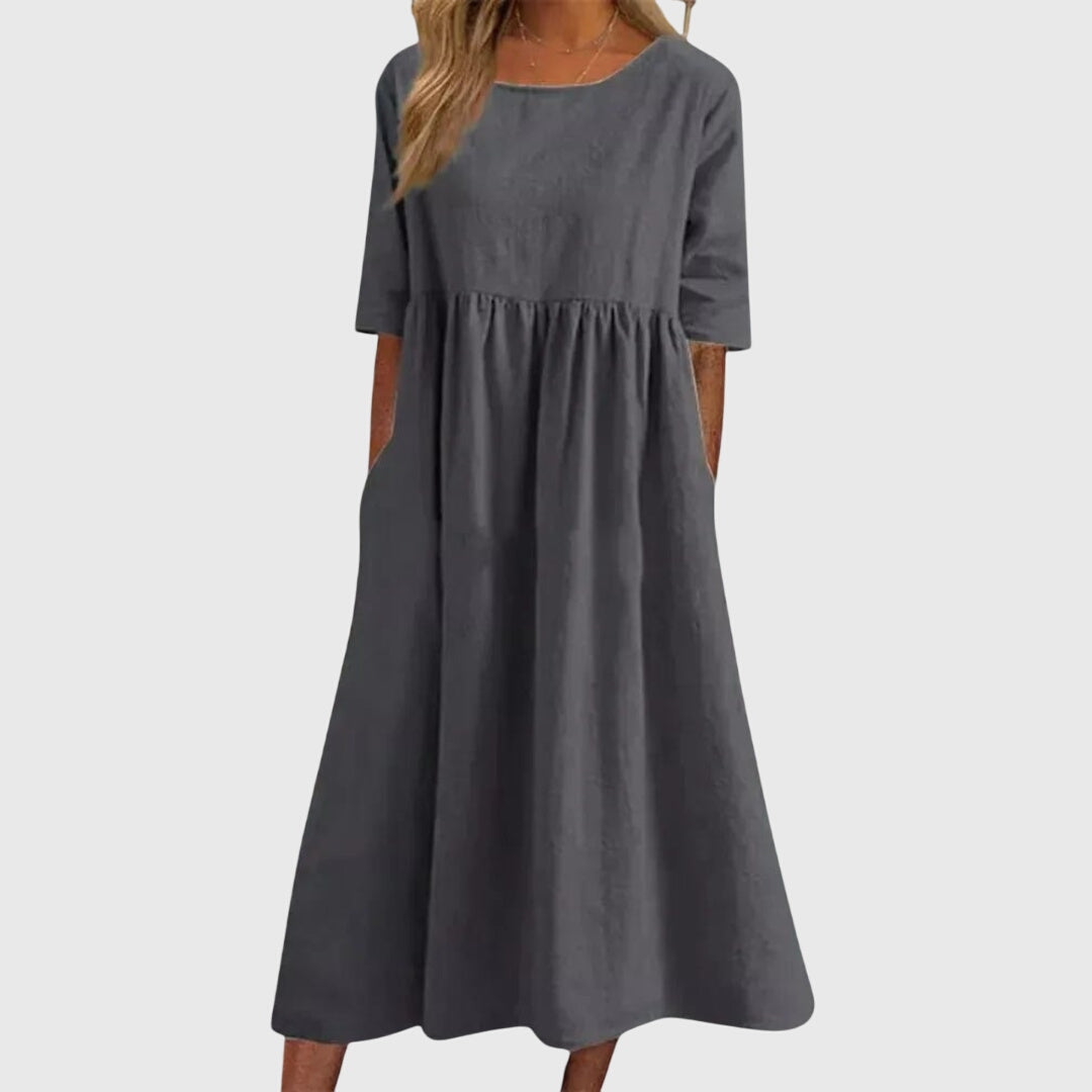 Sandra | Elegante Korte Mouwen Jurk