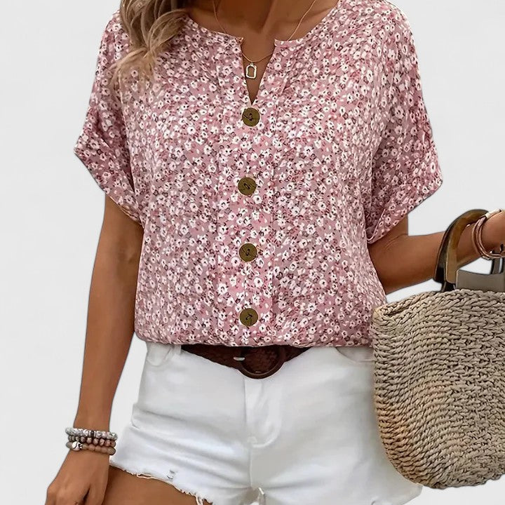 Lydia | Elegante Bloemen Top voor de Zomer