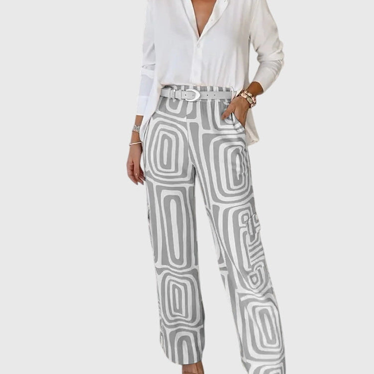 Lottie | Elegante Broeken + Blouse & Riem Gratis
