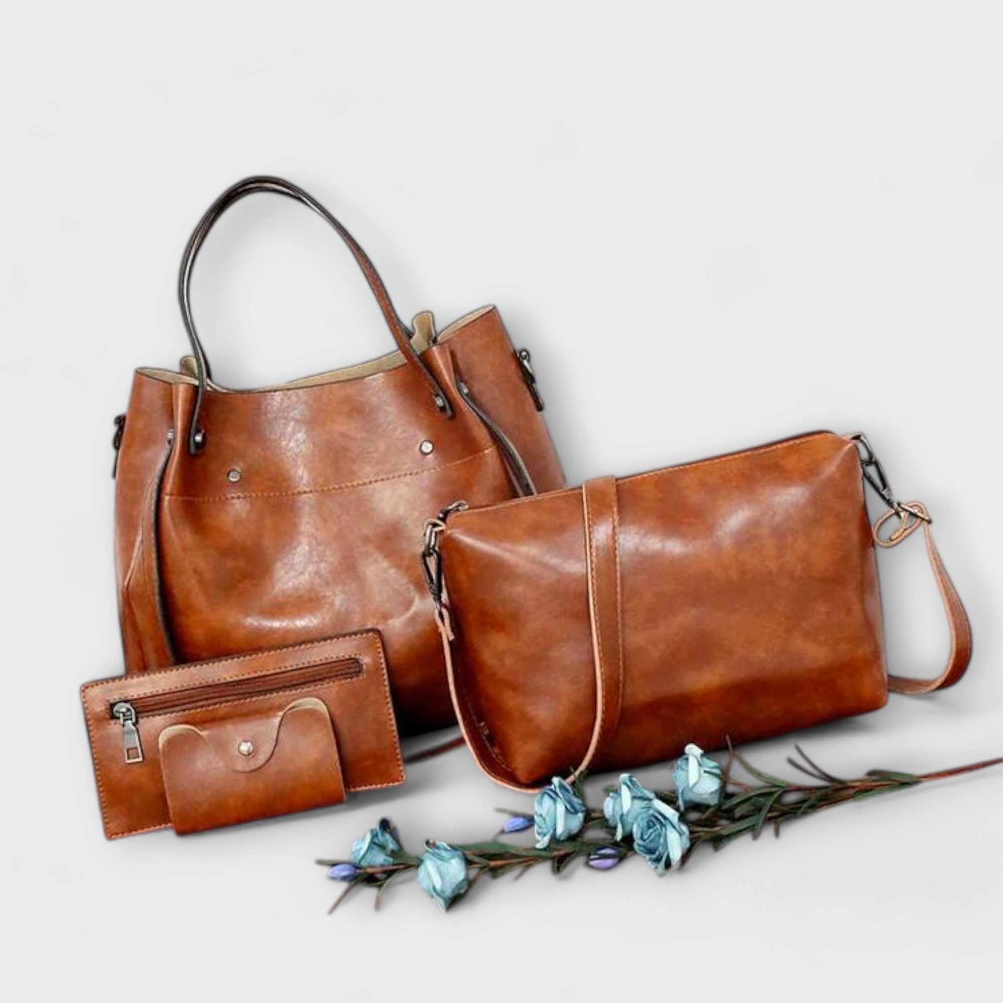 Janine | Set van vintage tassen in 4 delen