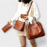 Janine | Set van vintage tassen in 4 delen