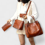 Janine | Set van vintage tassen in 4 delen