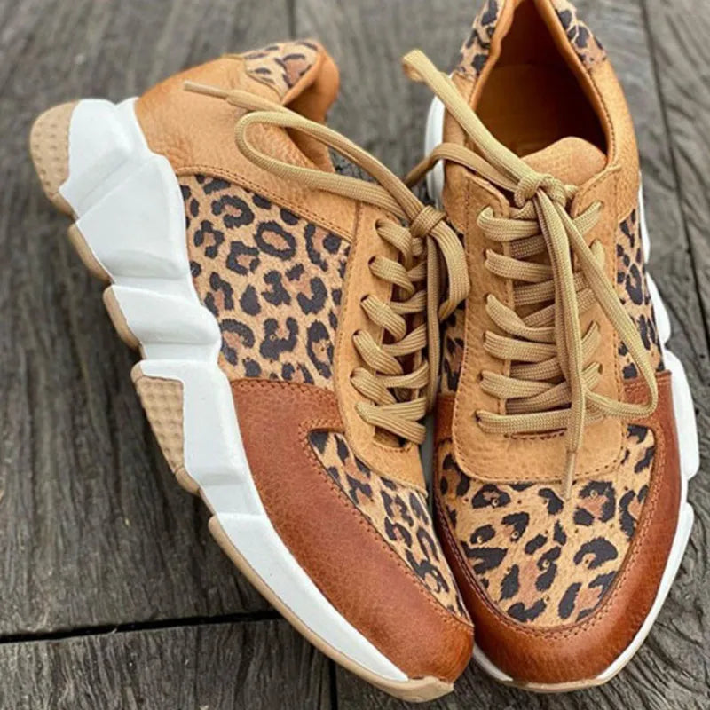 Inge | Comfortabele Luipaard Sneakers