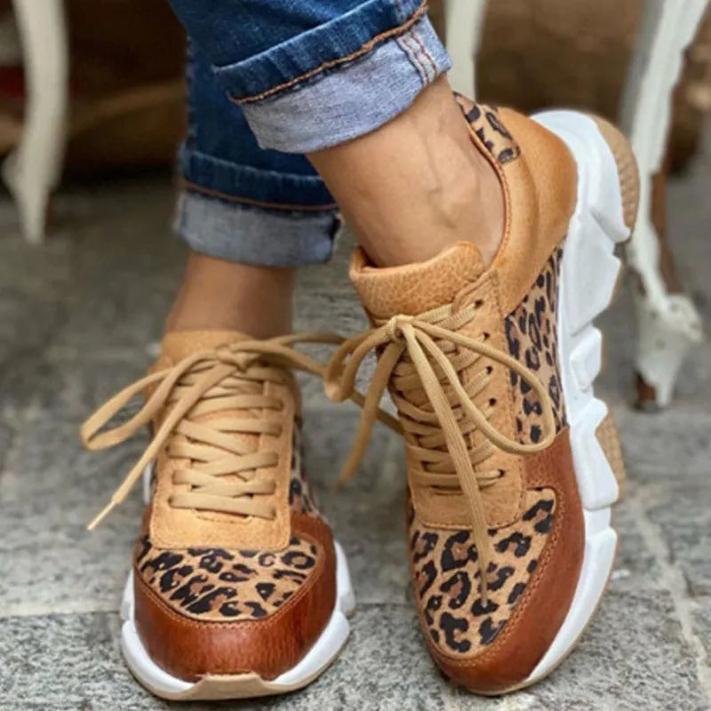 Inge | Comfortabele Luipaard Sneakers