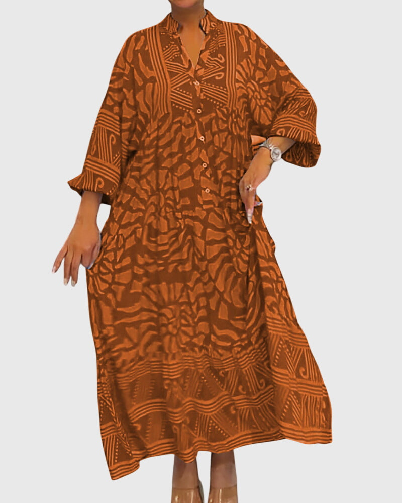Lize | Maxi Jurk met Elegante Print