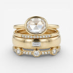 Lily - Vintage Ringenset in Goud en Zirkonia