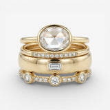 Lily - Vintage Ringenset in Goud en Zirkonia