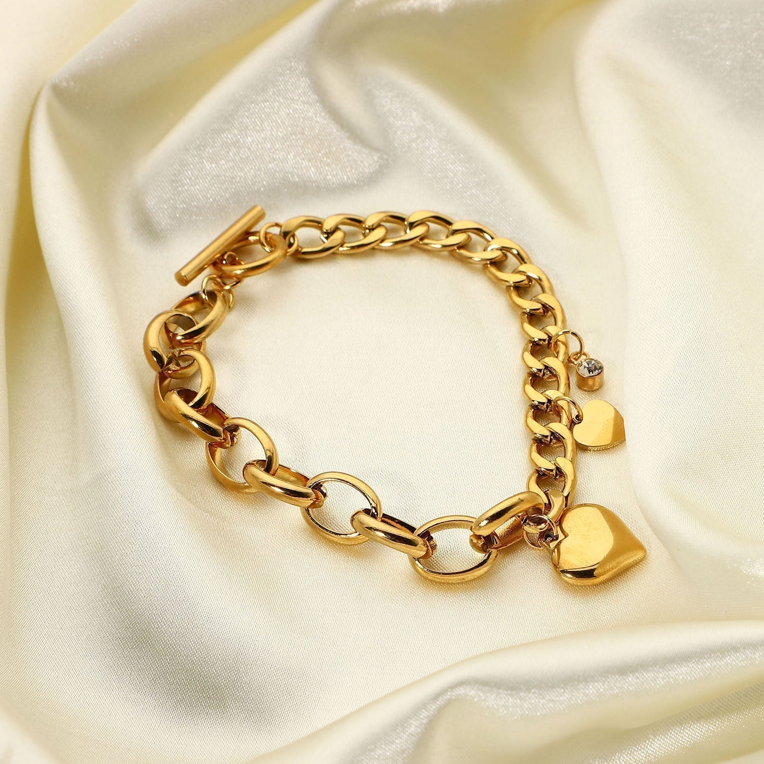 Francis – Gouden armband met grote ronde schakels