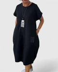 Moniek | Comfortabele Midi Jurk