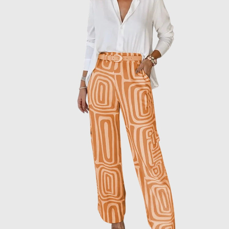 Lottie | Elegante Broeken + Blouse & Riem Gratis