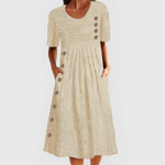 Wanda | Midi Gestreepte Jurk