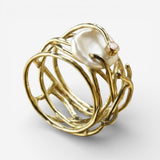 Samira - Gouden Ring met Parels