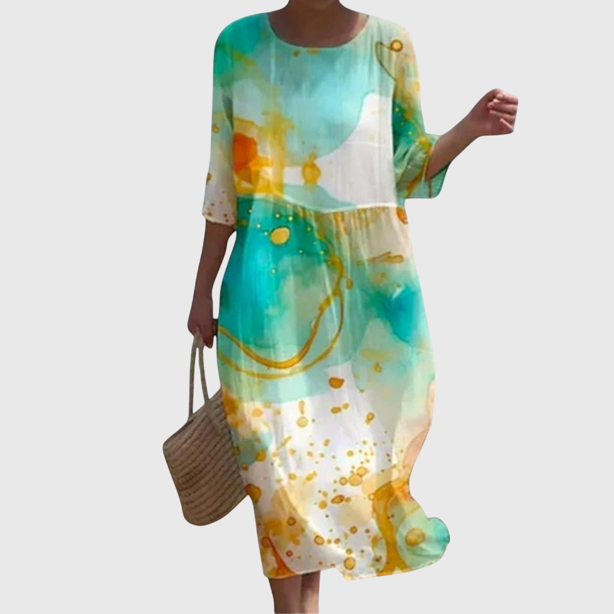 Nynke | Elegante Maxi Bloemenjurk