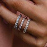Élise – Diamanten ring met dubbele band