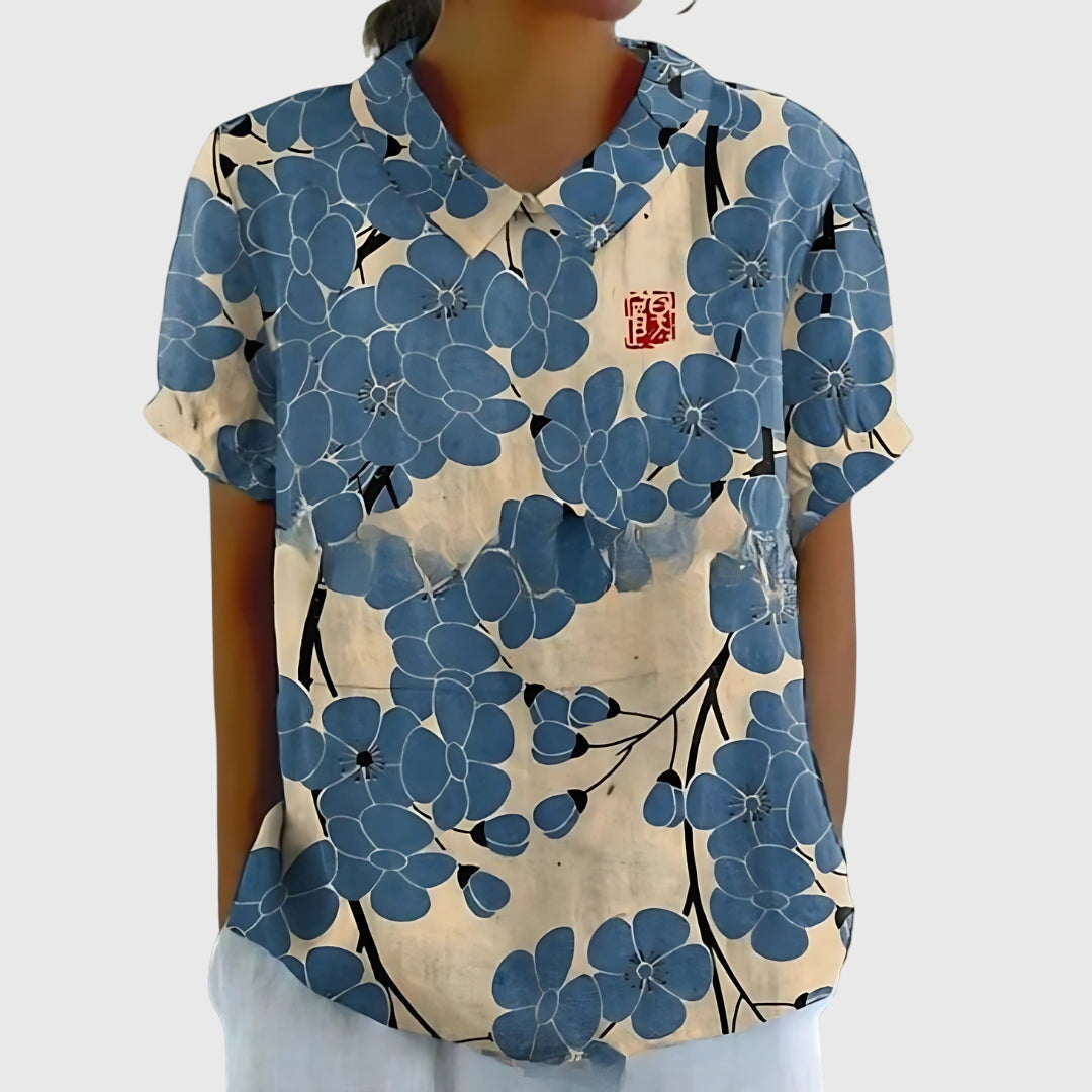 Wanda | Bloemen Blouse