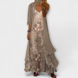 Caroline | Elegante maxi-jurk set in twee delen